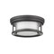 Z-Lite Willow 2 Light Flush Mount, Bronze & Inner White and Outer Clear 426F12-BRZ - alternate 2